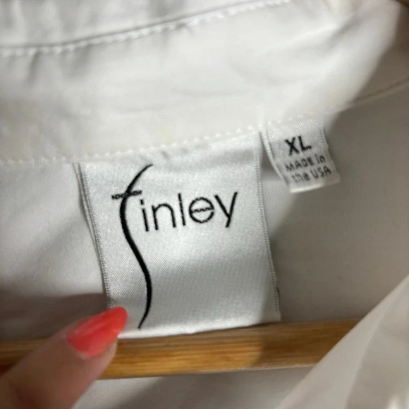 Finley Alex Perfect Dress Shirt White Size XL - Picture 6 of 7